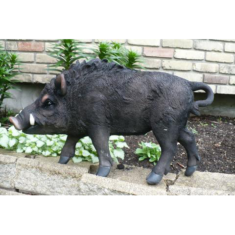 Bronze black wild boar statue sale